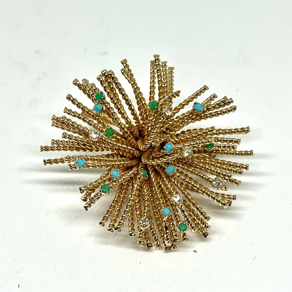 Vintage Bergere Starburst Brooch